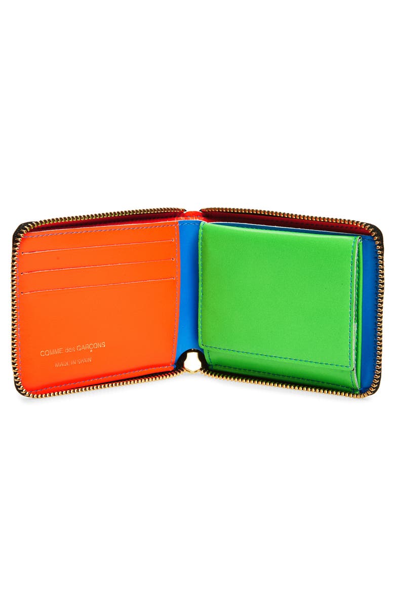 Comme des Garçons Wallets Super Fluo Wallet, Alternate, color, Blue