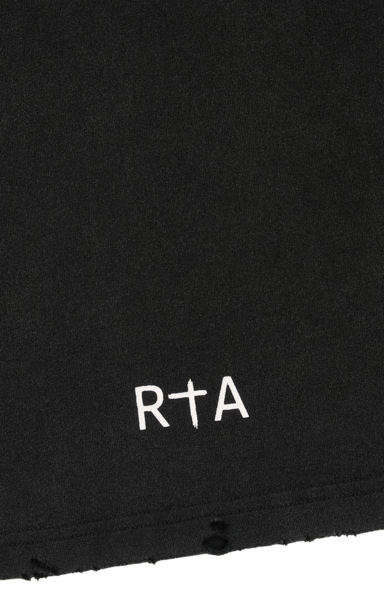 RtA Colin Oversize Graphic T-Shirt, Alternate, color, Black Scenery