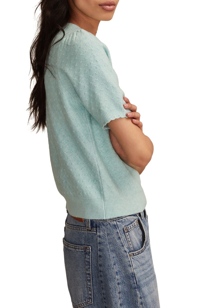 Lucky Brand Cloud Soft Puff Sleeve Sweater, Alternate, color, Blue Haze