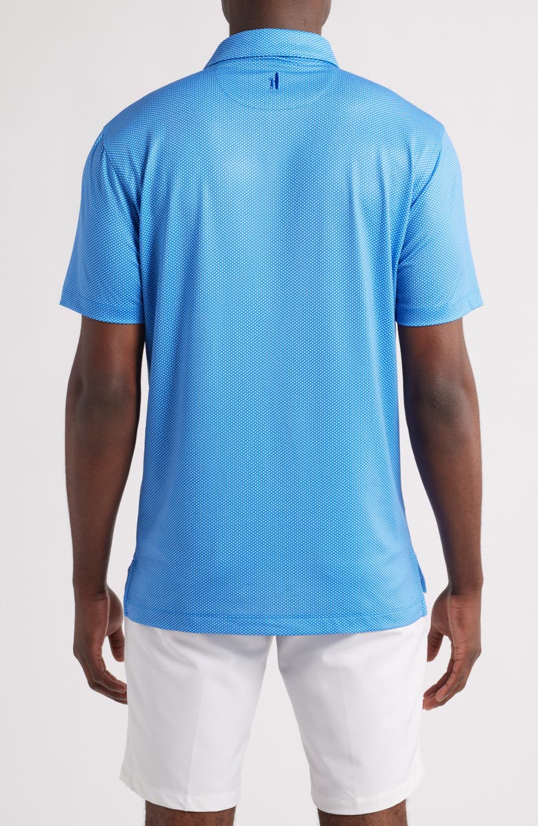 johnnie-O Teo Microprint PREP-FORMANCE Golf Polo, Alternate, color, Palisades Blue