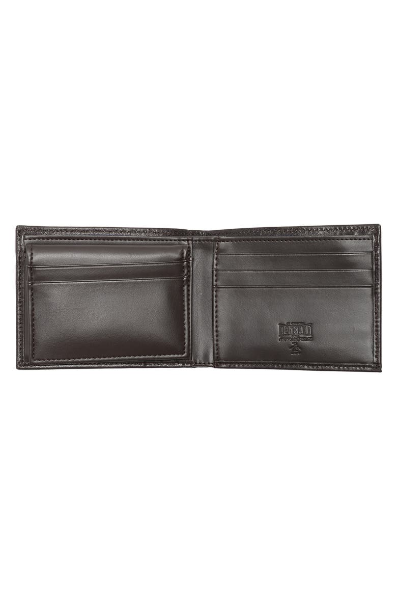 Stitch Crease Leather Bifold Wallet, Alternate, color, BROWN