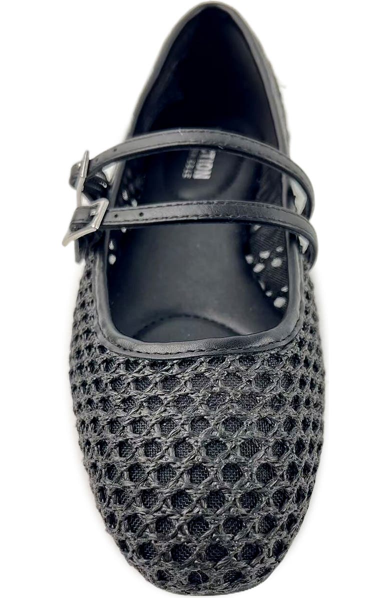 Reaction Kenneth Cole Malibu Crochet Flat, Alternate, color, Black Raffia