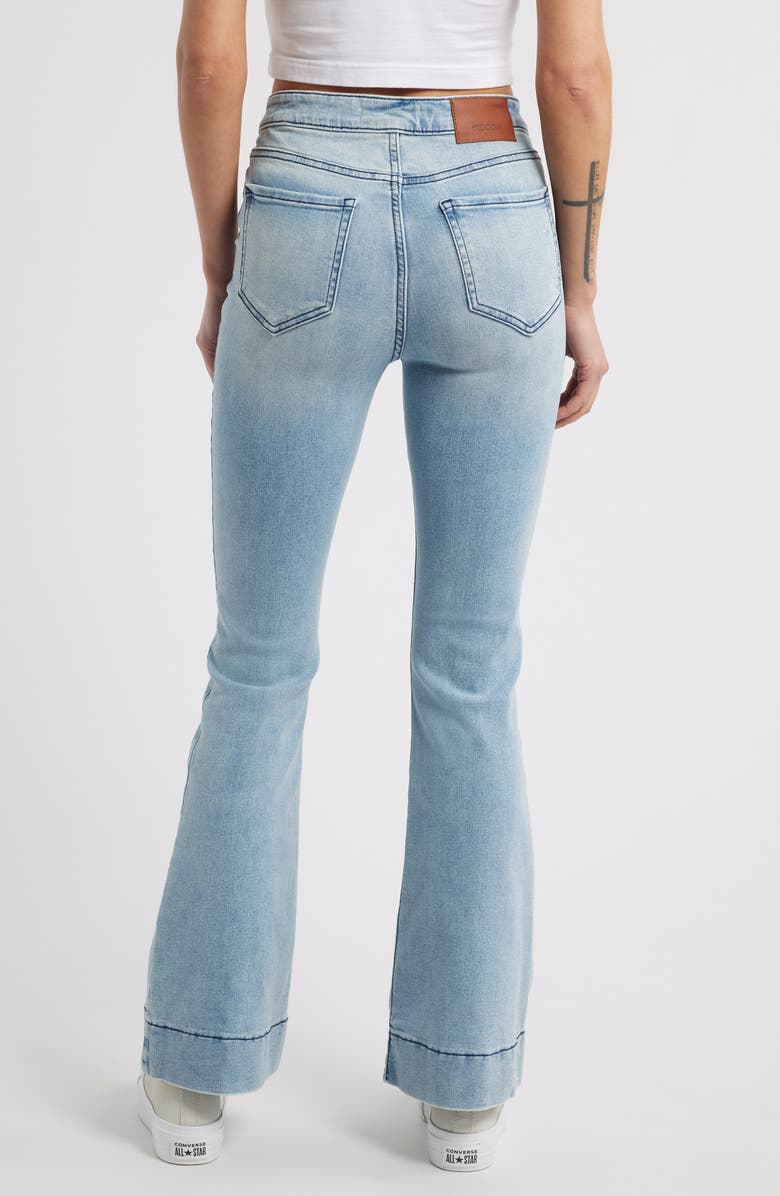 HIDDEN JEANS High Waist Flare Jeans, Alternate, color, Light Wash