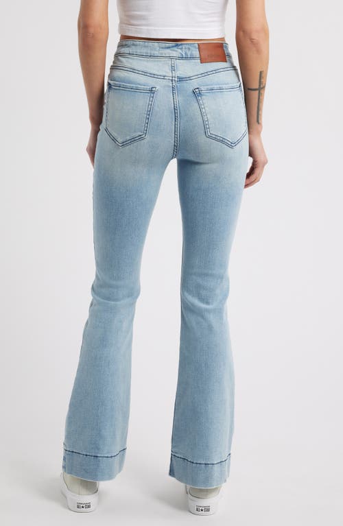 Hidden Jeans High Waist Flare Jeans In Light Wash