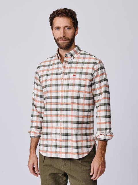 Merton Brushed Oxford Button Down Shirt