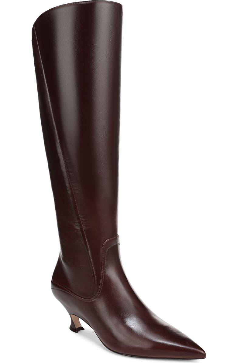 27 EDIT Naturalizer Pepper Kitten Heel Knee High Boot, Main, color, Wine Red