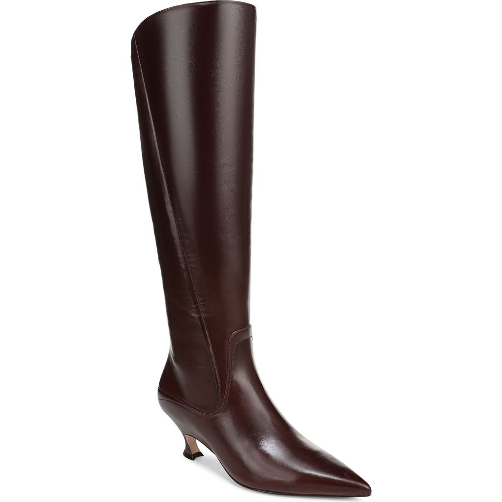27 Edit Naturalizer Pepper Kitten Heel Knee High Boot In Burgundy