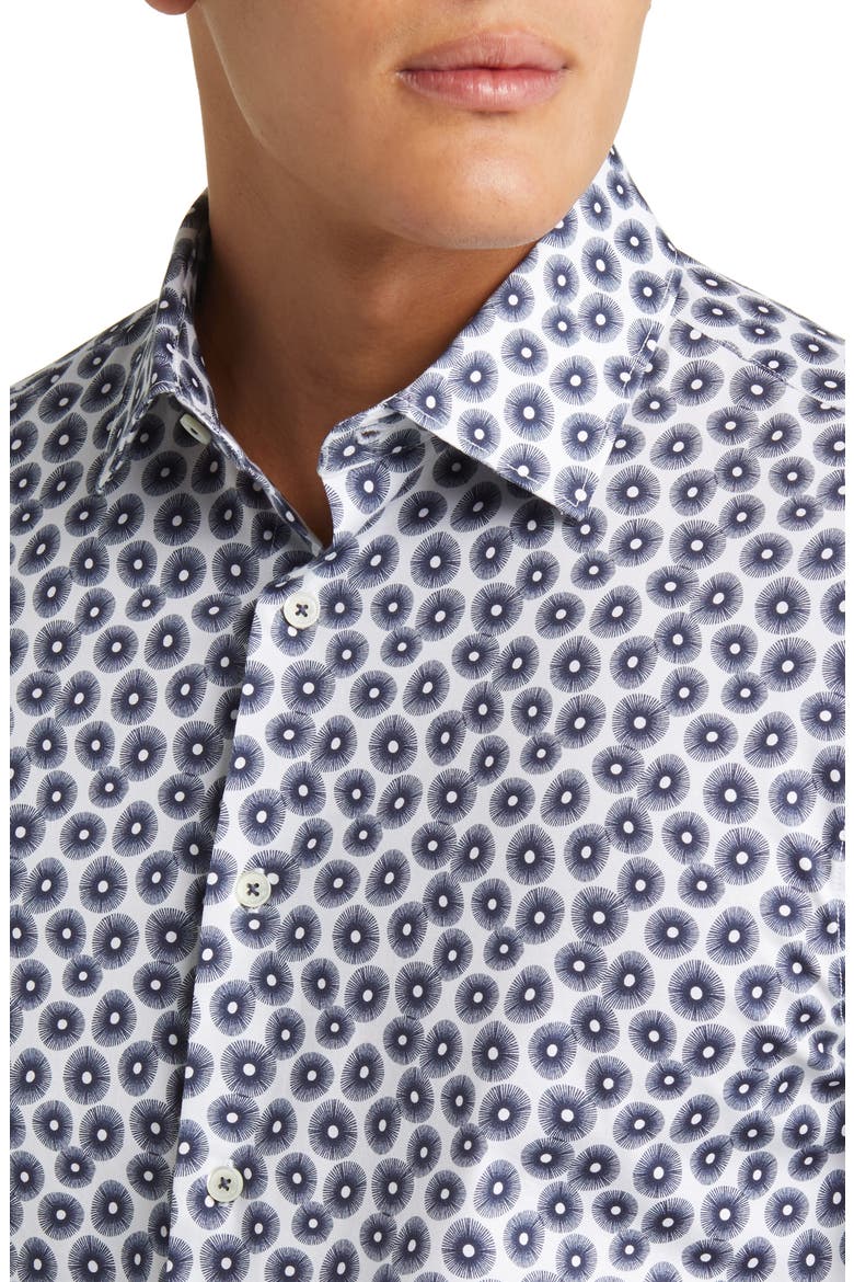 James OoohCotton® Abstract Print Button-Up Shirt, Alternate, color, CHALK