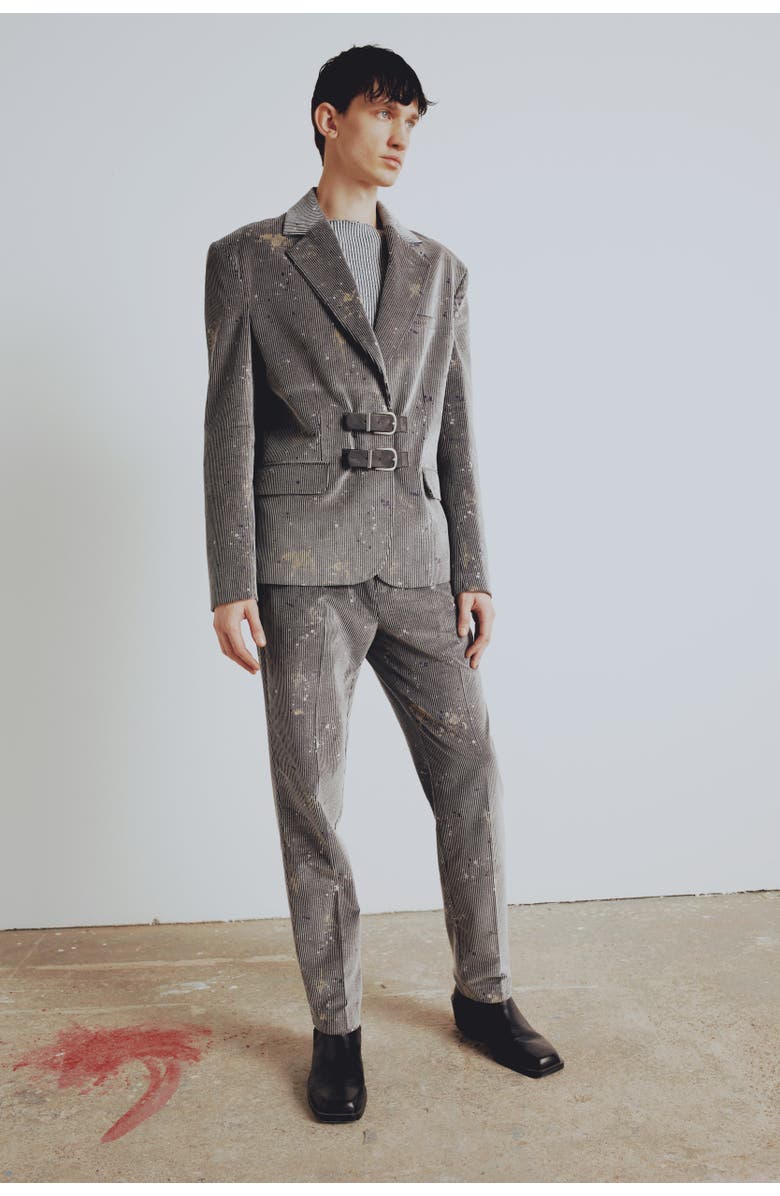 PCFG Pure Cotton Your *Itch Velvet Blazer Jacket, Main, color, Grey