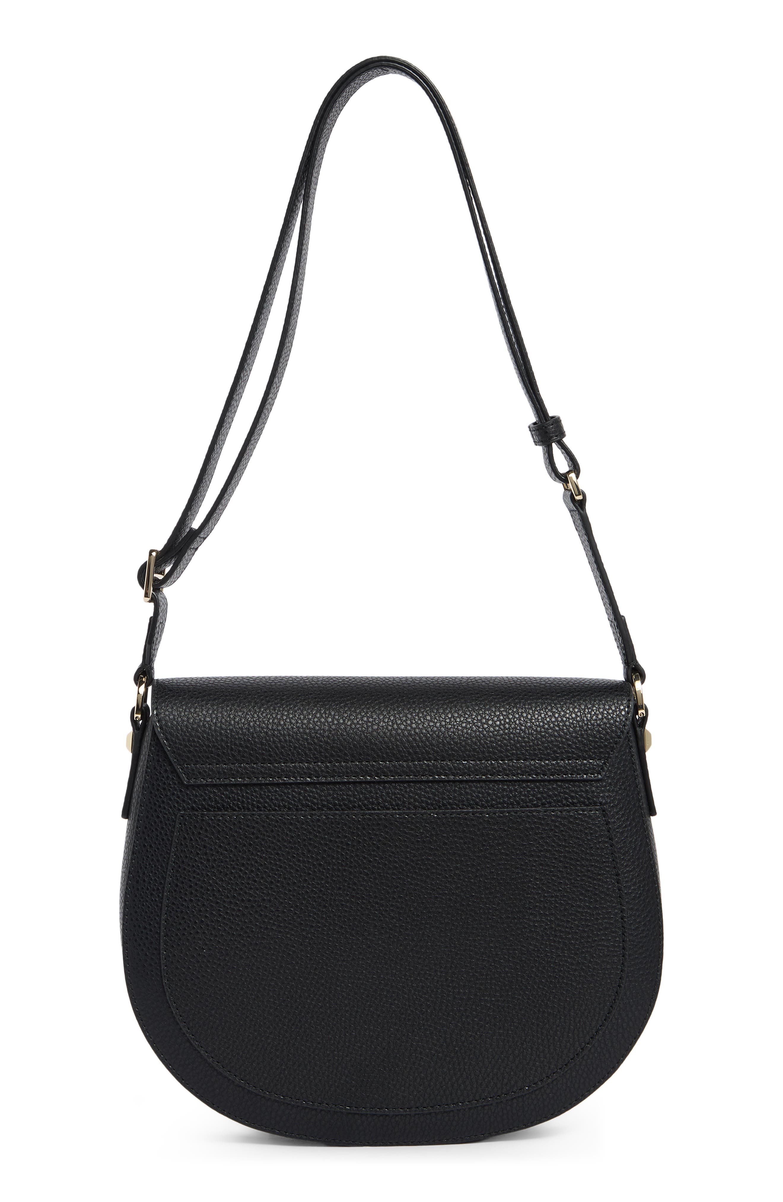 Furla Glenn Small Leather Crossbody Bag, Alternate, color, Nero
