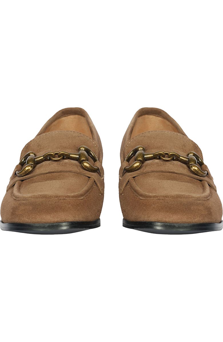 SAINT G Jacqueline Suede Loafer Pump, Alternate, color, Dark Taupe