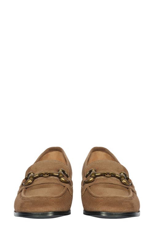 Saint G Jacqueline Suede Loafer Pump In Brown