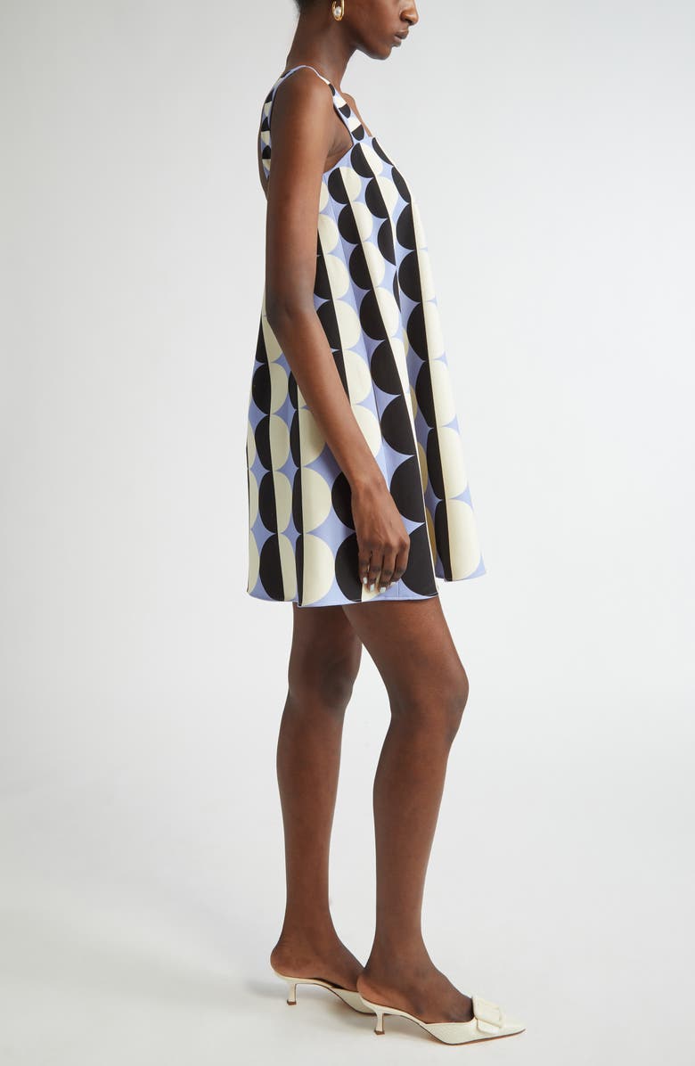Geometric Circle Trapeze Dress