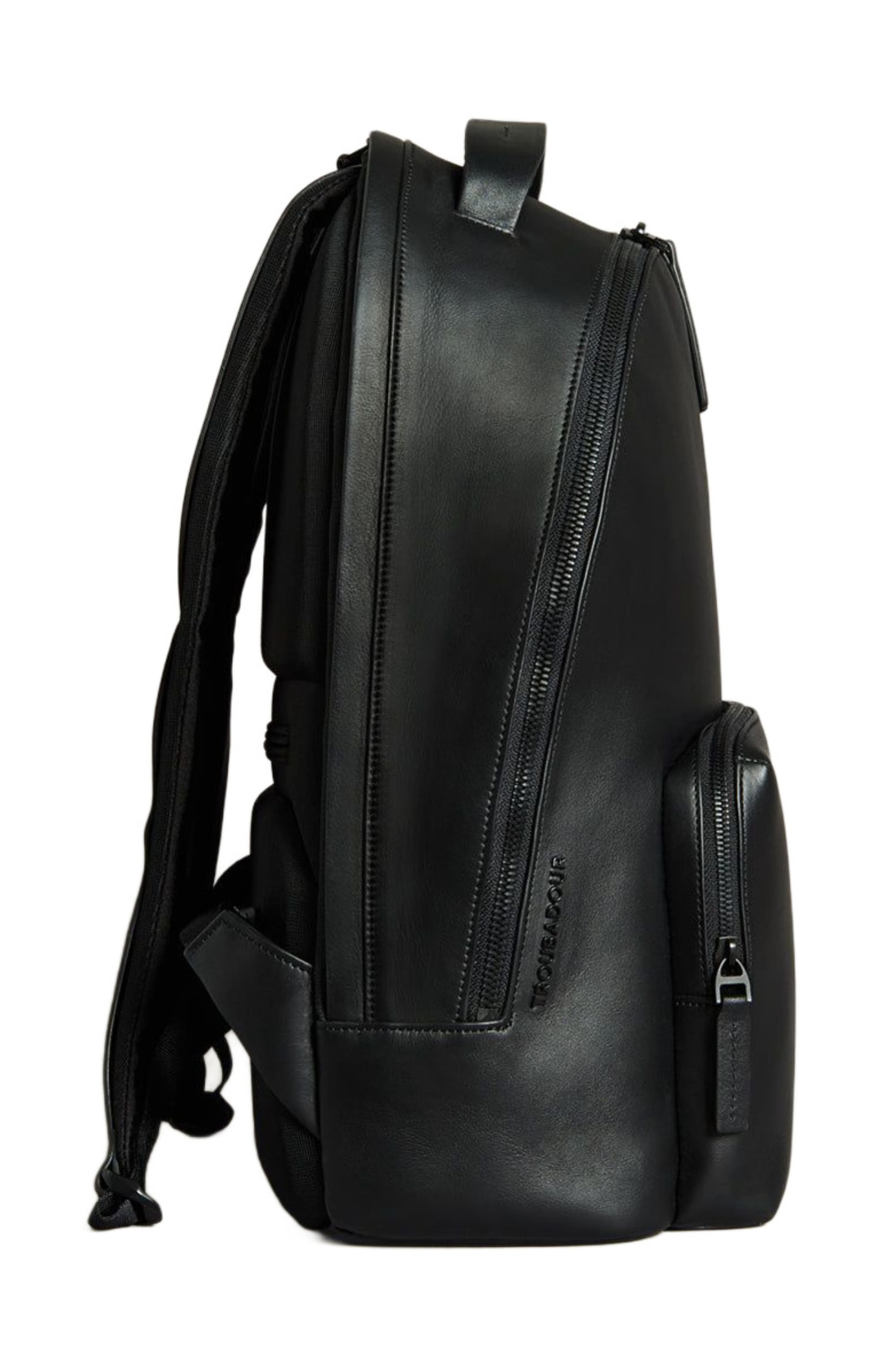 Troubadour Generation Leather Backpack, Alternate, color, Black