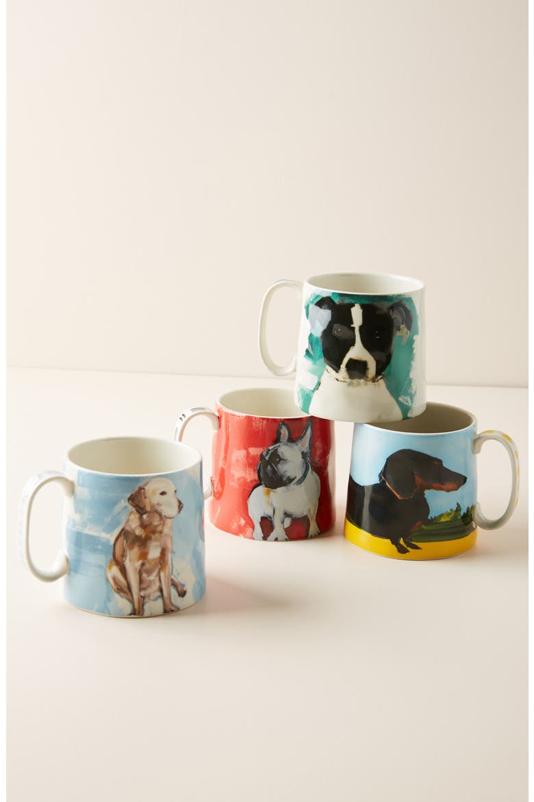 Anthropologie Dog a Day Mug, Main, color, LAB