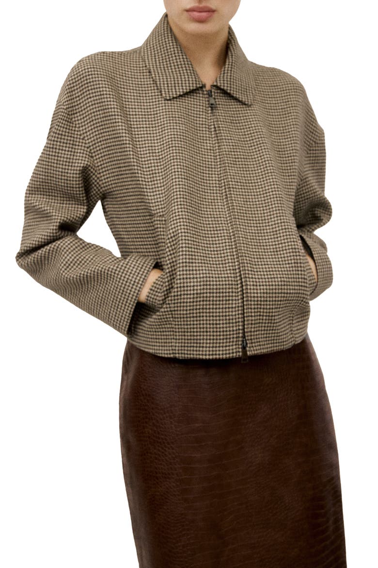 Gina Houndstooth Microcheck Jacket (Women) | Nordstrom