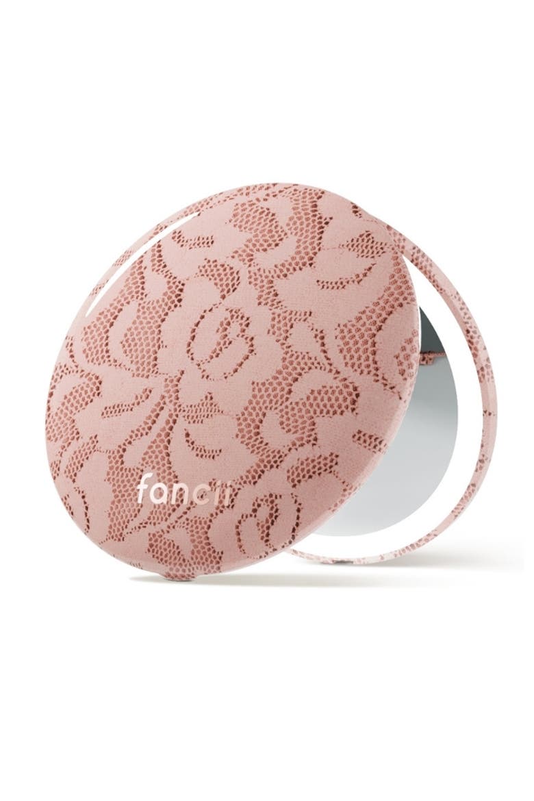 Mini Taylor LED Compact Mirror, Main, color, Mocha Lace
