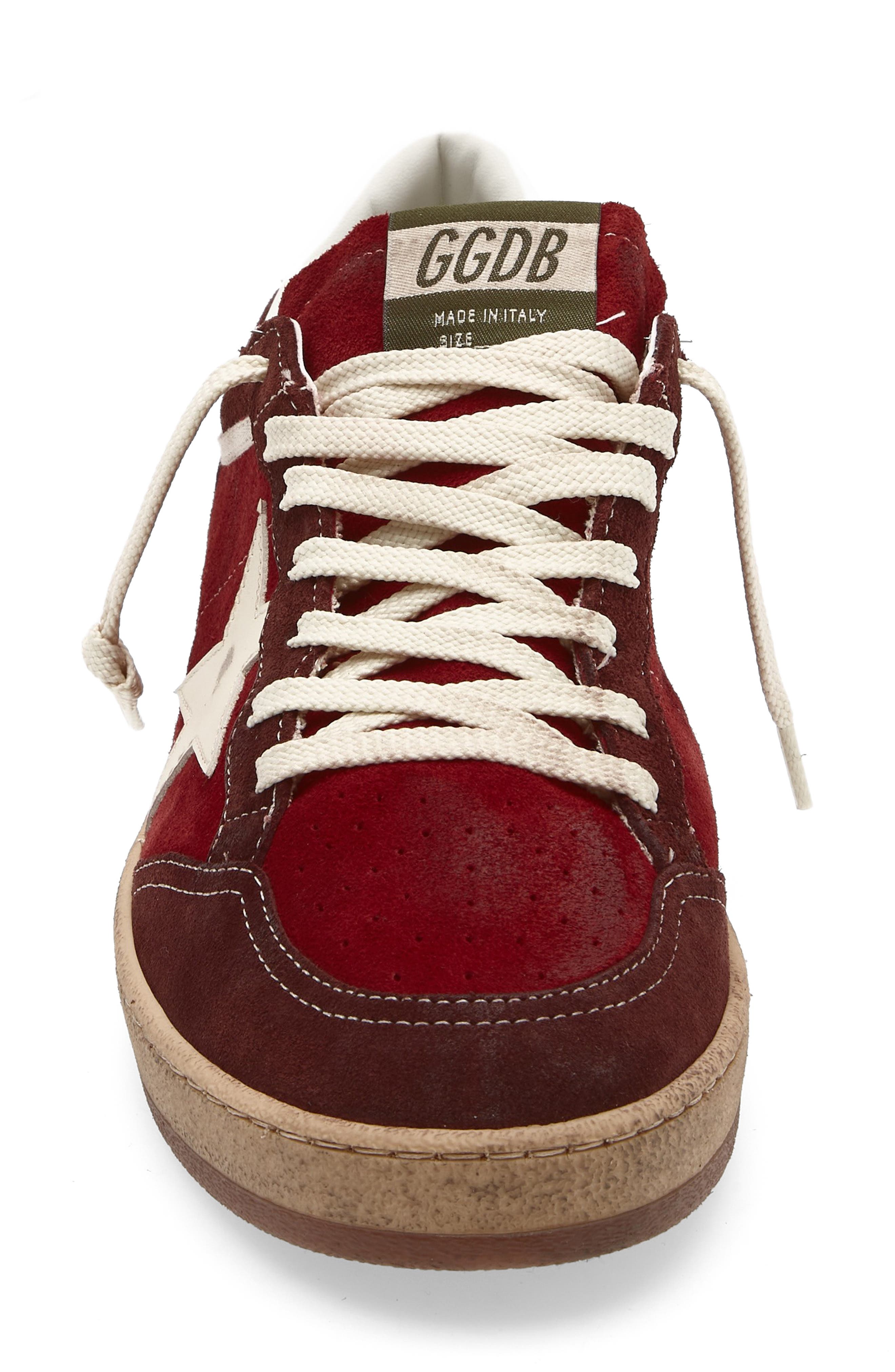 Golden Goose Ball Star Sneaker, Alternate, color, Brown/ Red/ White