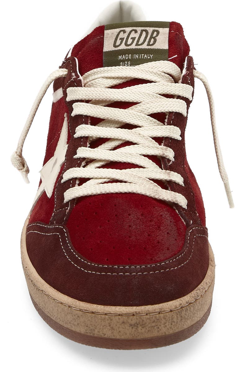 Golden Goose Ball Star Sneaker, Alternate, color, Brown/ Red/ White