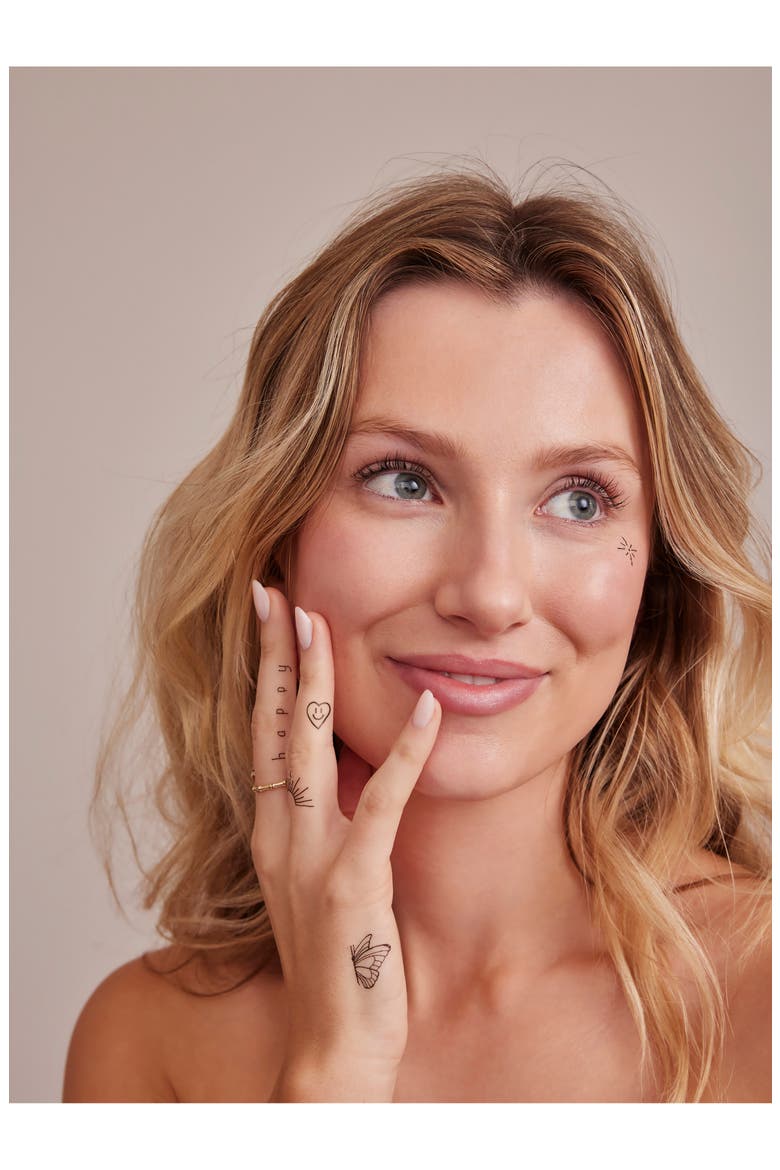 Feel Good Temporary Tattoos, Alternate, color, BLACK