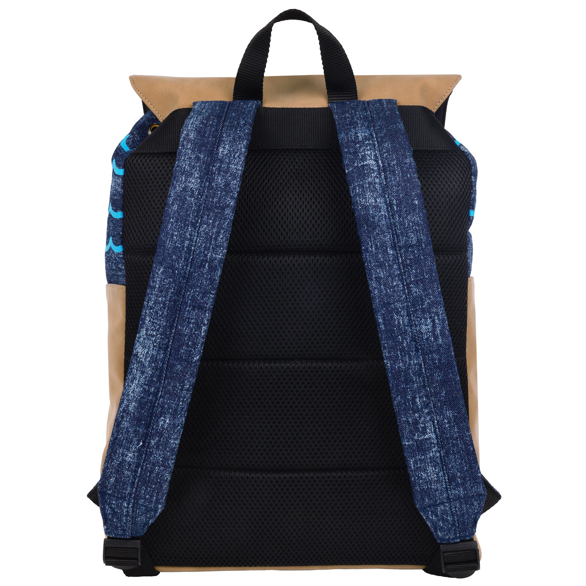 NICK SPONGEBOB Denim 
Nubuck Backpack with Embroidered Patch, Alternate, color, Multi