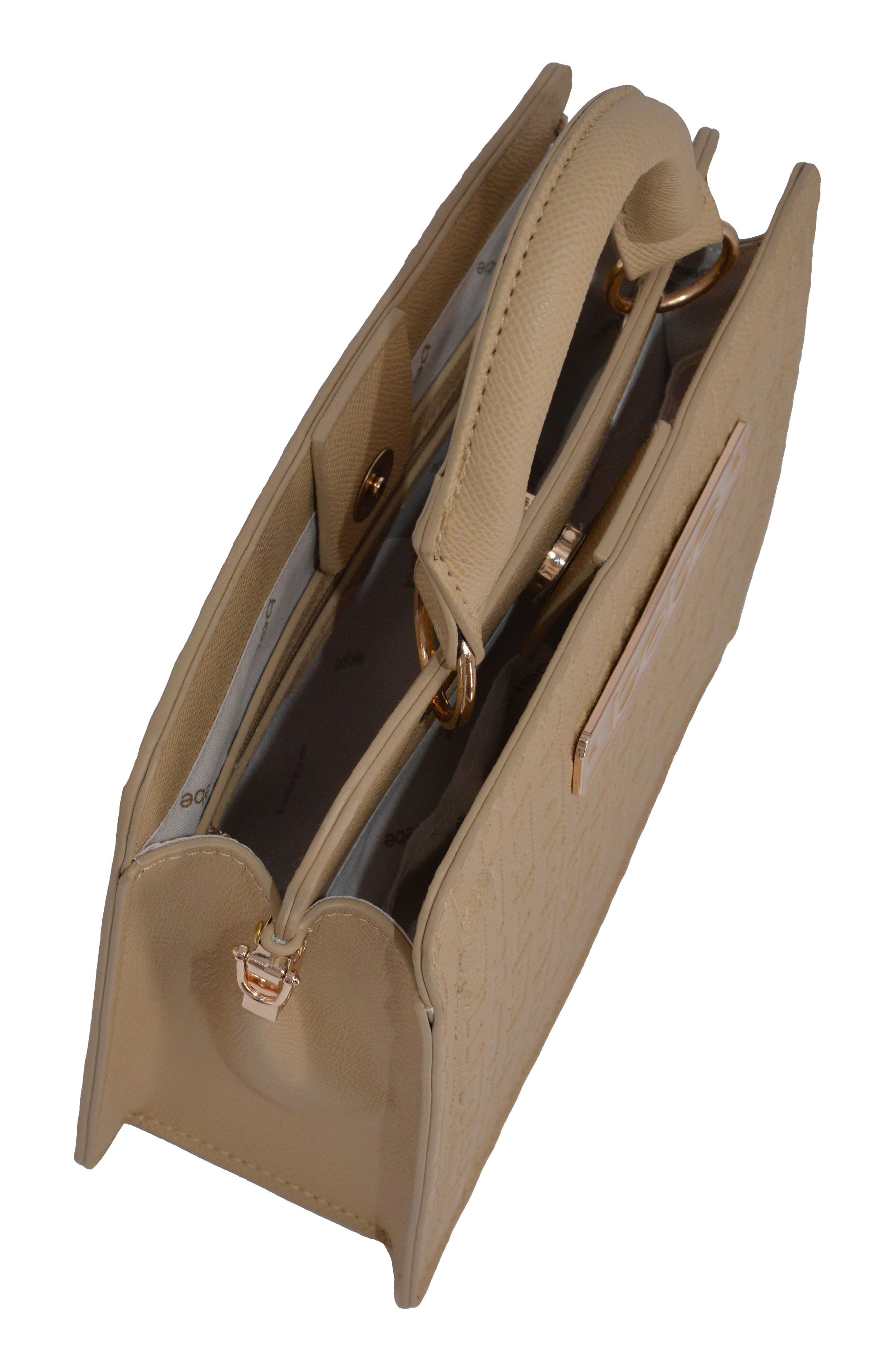 Thea Small Satchel with Card Wallet, Alternate, color, BEIGE