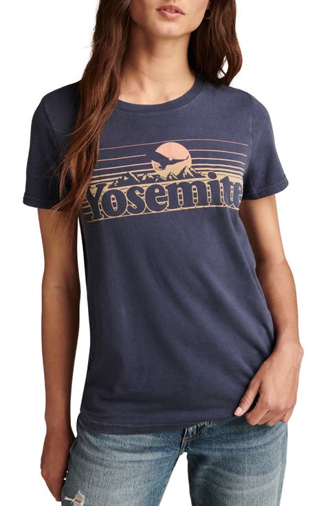 Yosemite Ombré Graphic Cotton T-Shirt