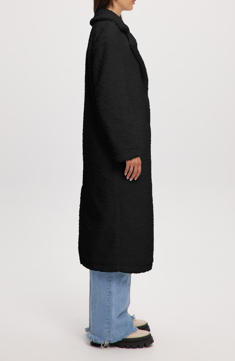 Noize Franny Faux Shearling Coat, Alternate, color, Black