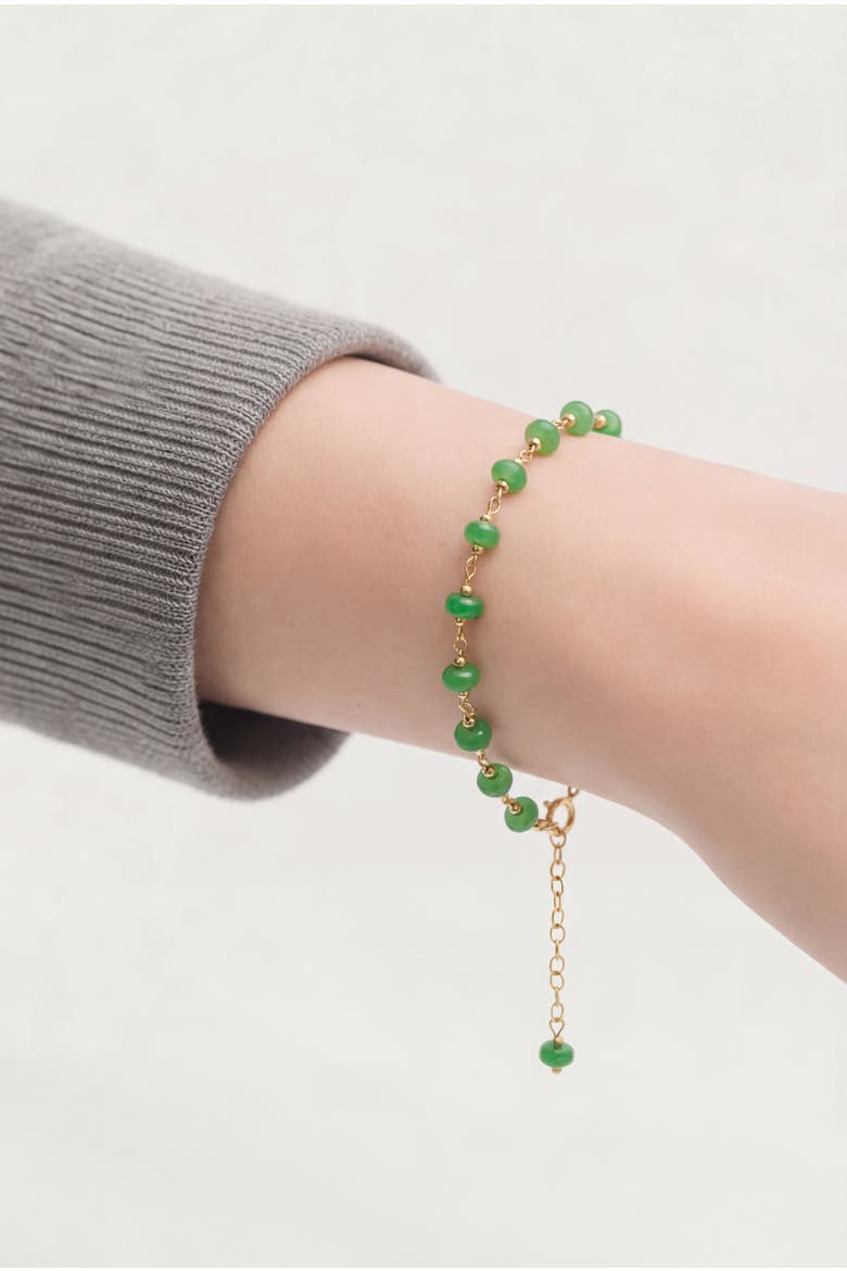 Jillian Jade Beaded Bracelet, Alternate, color, Green