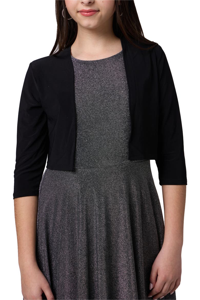 Cropped Bolero Jacket, Main, color, Black