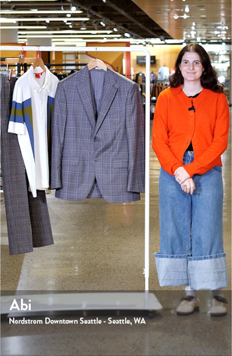 Flynn Classic Fit Plaid Wool Sport Coat, sales video thumbnail