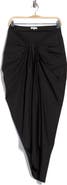 A.L.C. Rhodes Cotton Pleated Waist Asymmetric Skirt