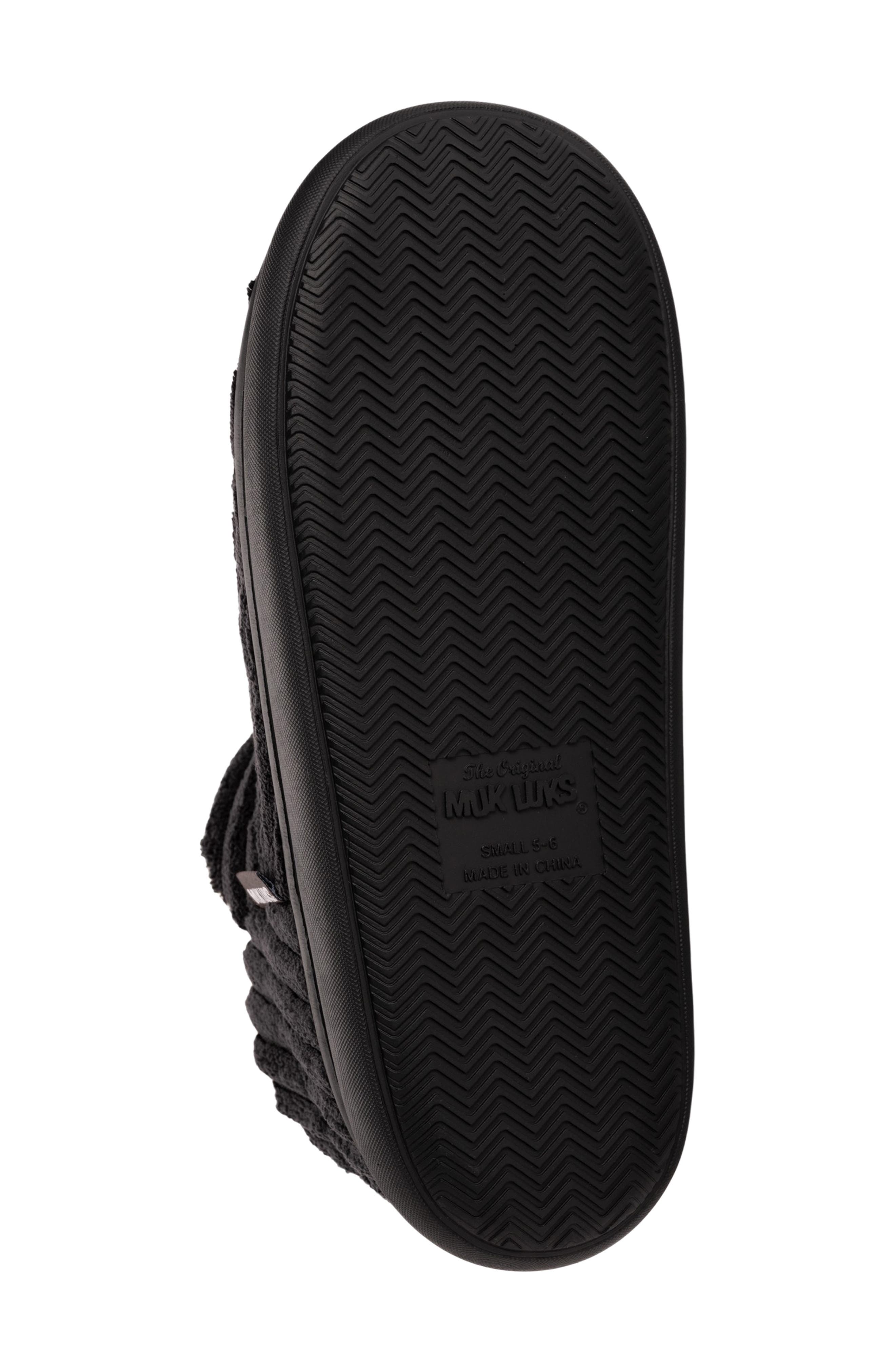 MUK LUKS Aveline Slipper Bootie, Alternate, color, Black