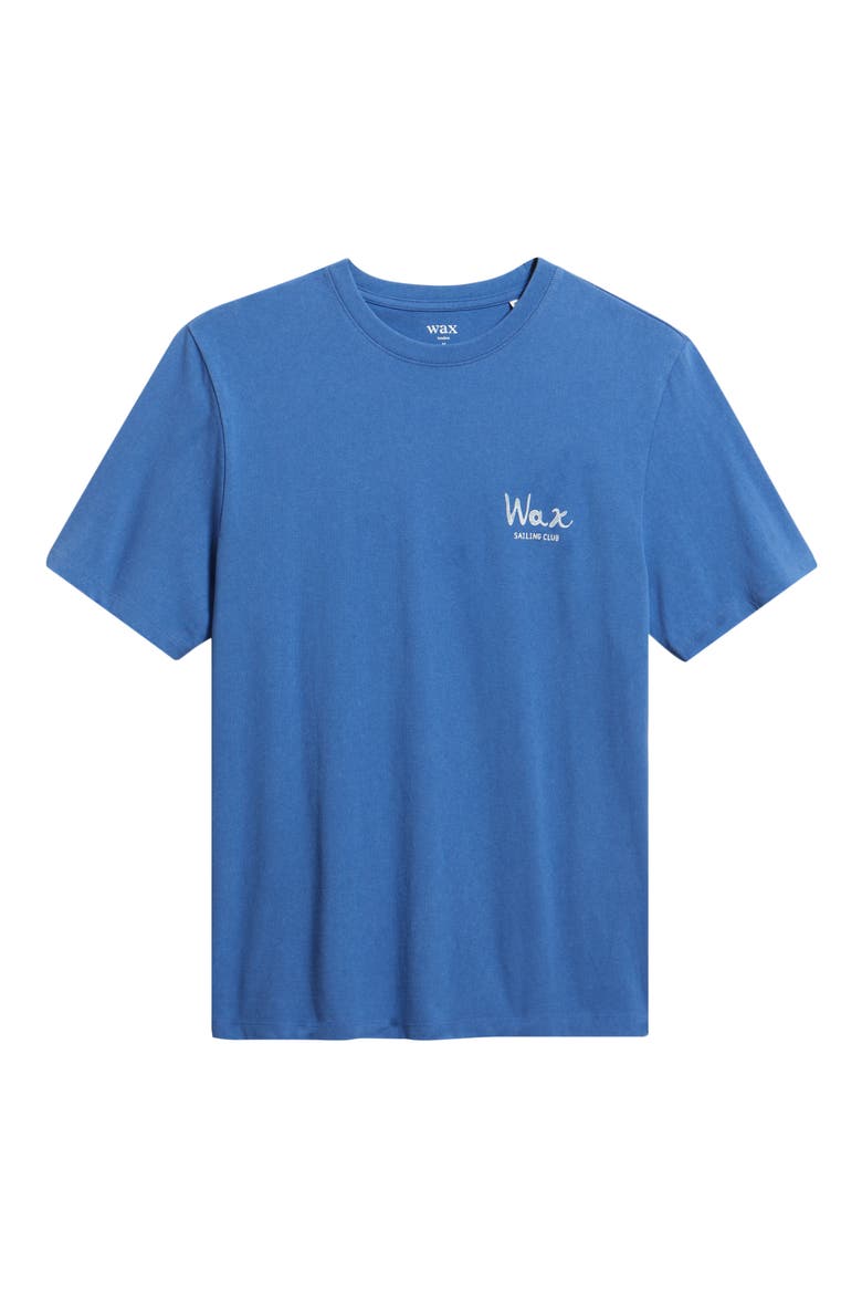 Dean Sailing Map Graphic Cotton T-Shirt, Alternate, color, BLUE / ECRU