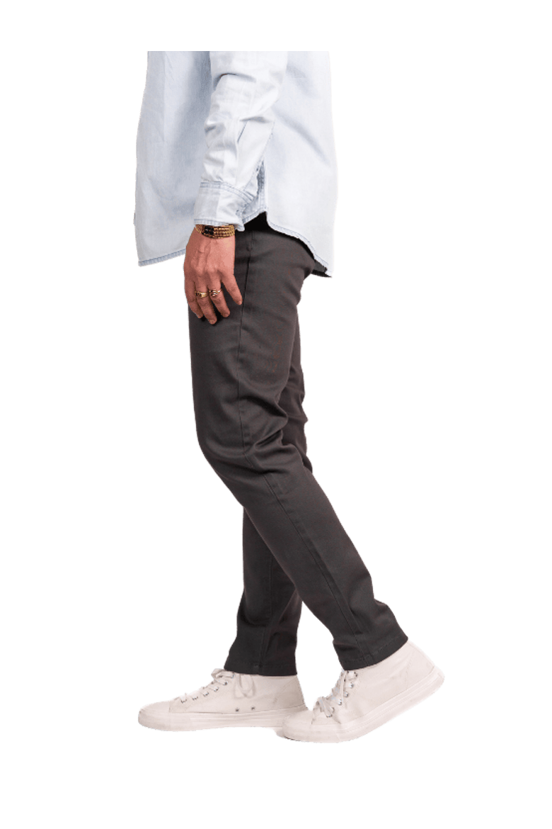 Slim Dark Grey Chino Pants, Alternate, color, Dark Grey