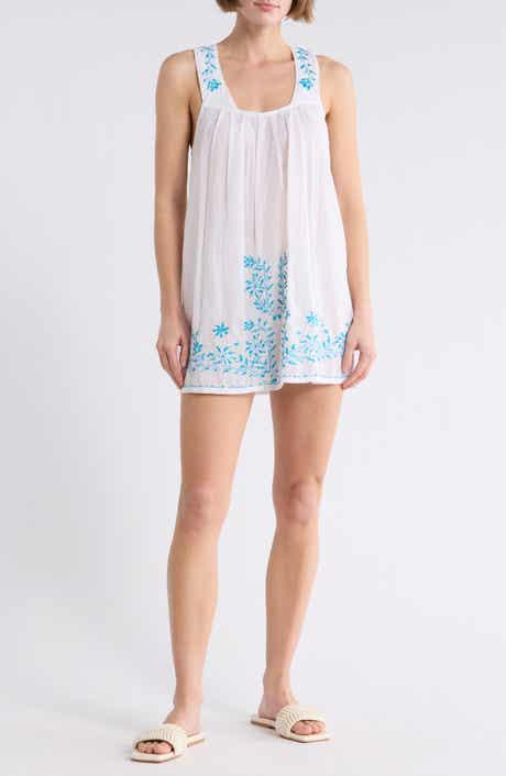 Embroidered Cover-Up Dress