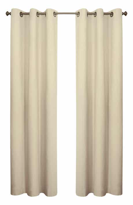 Outdoor Decor by Commonwealth Set of 2 Cotton Curtain Panels