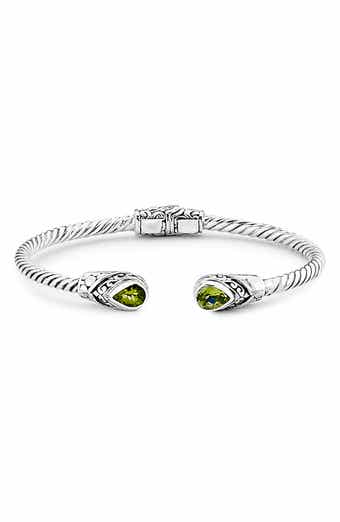 SAMUEL B. Pear Shape Stone Bangle Bracelet