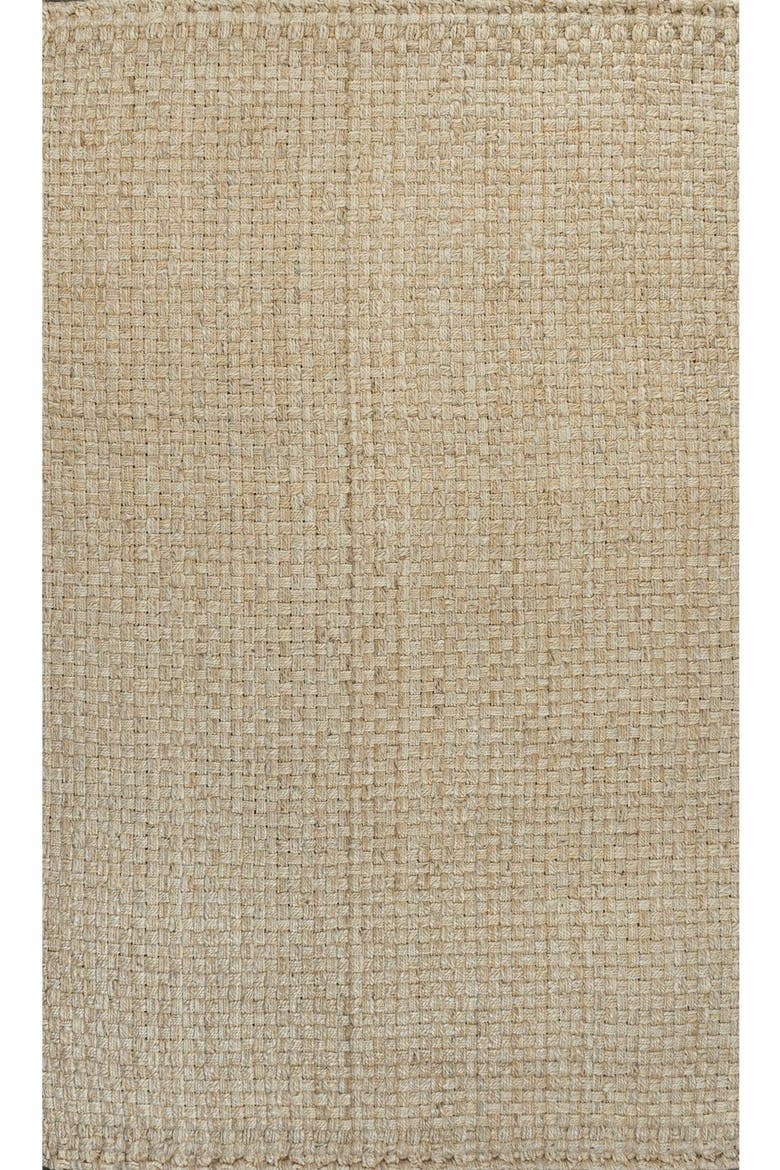 Estera Hand Woven Boucle Chunky Jute Area Rug, Main, color, Ivory