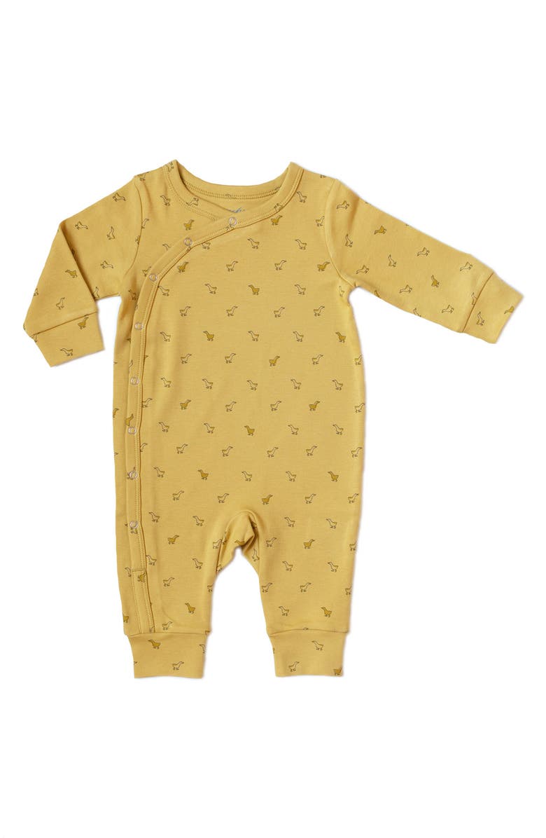 Pehr Hatchlings Duck Organic Cotton Romper, Main, color, 