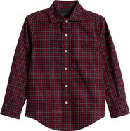Polo Ralph Lauren Kids' Plaid Cotton Poplin Long Sleeve Button-Up Shirt