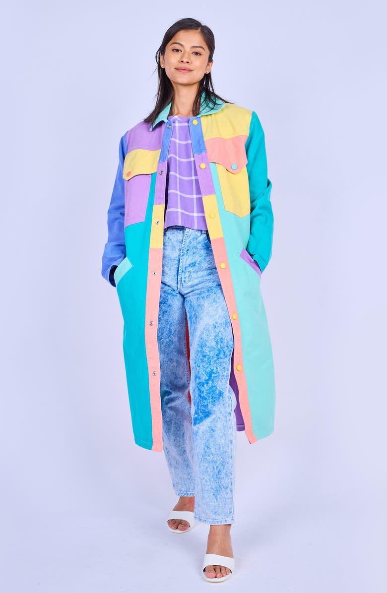MOKUYOBI Denim Duster, Alternate, color, Stellar Night