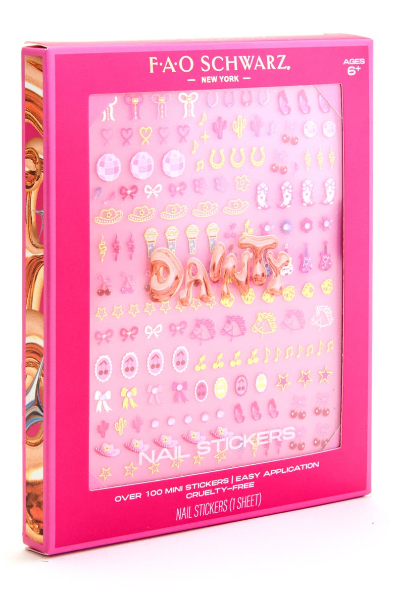 Kids' Dainty Nail Stickers, Main, color, PINK