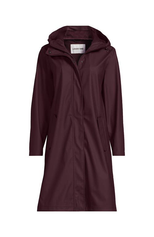 Lands' End Plus Size Squall Waterproof Slicker Raincoat In Black