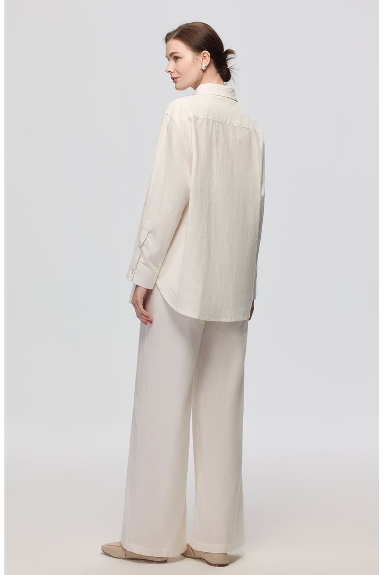 Lyricist Natural High Rise Pull-on Pants, Alternate, color, White