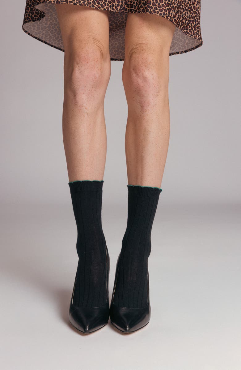 K Bell Socks Assorted 3-Pack Roll Top Crew Socks, Alternate, color, 