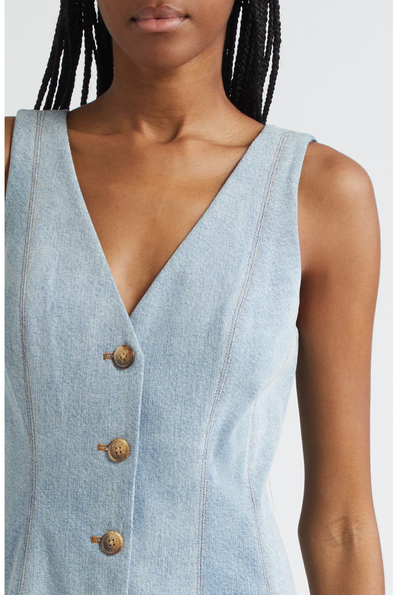 Lou A-Line Denim Dress, Alternate, color, BLUE MIRAGE