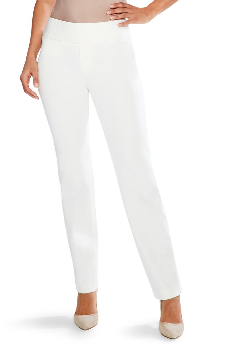 NIC+ZOE Work It Straight Leg Trousers, Main, color, 