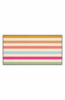 Deny Designs Rainbow Stripes Desk Mat