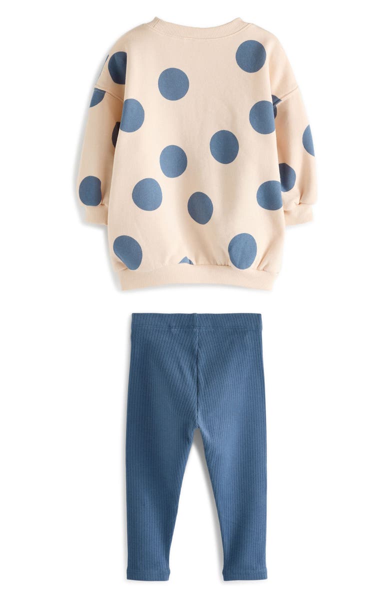 NEXT Kids' Spot Cloud Sweatshirt & Leggings Set, Alternate, color, 